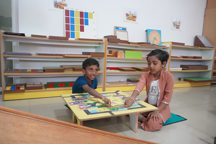 Kids playing illustration